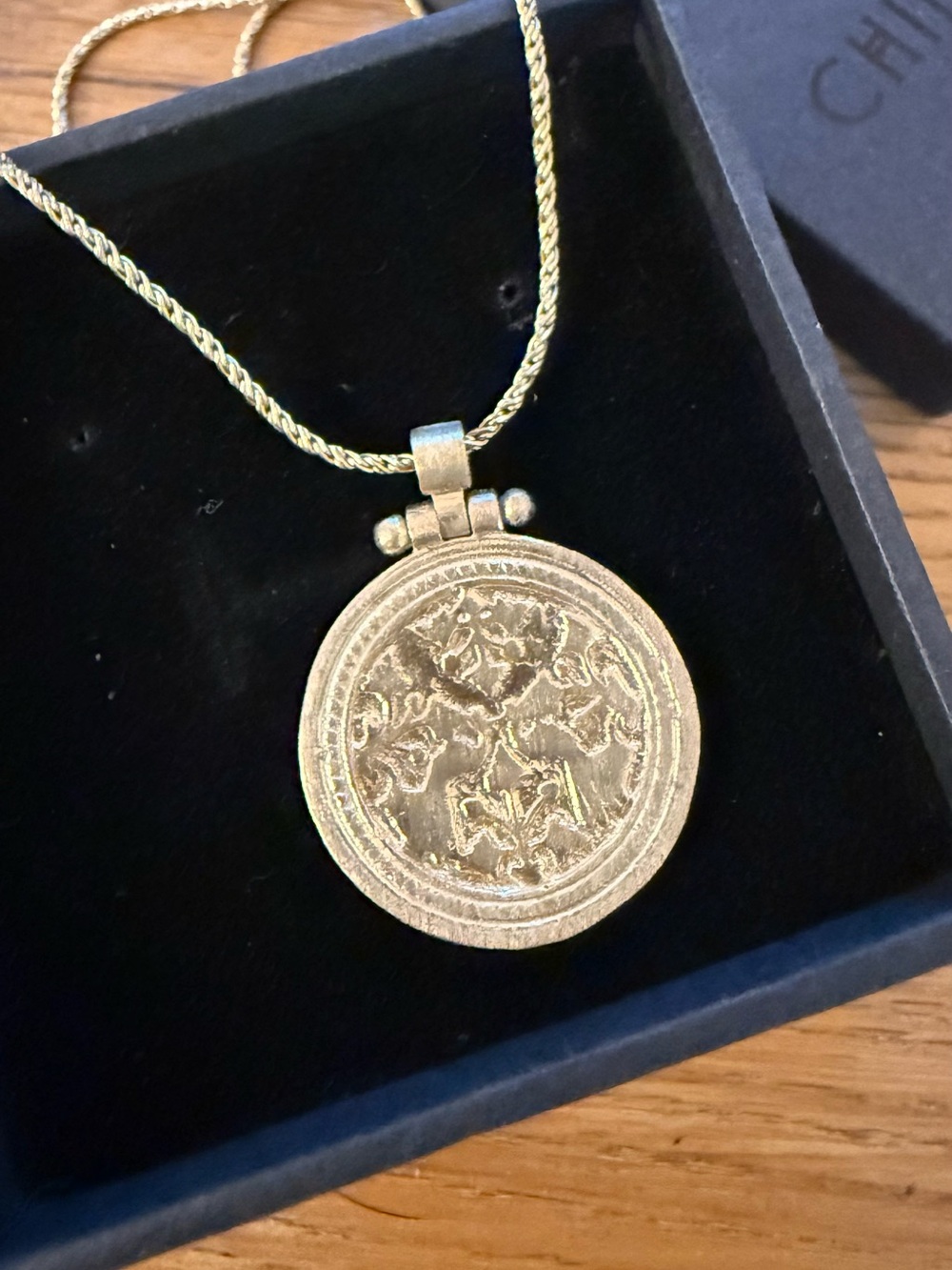 Child of Wild Gold Round Medallion Necklace